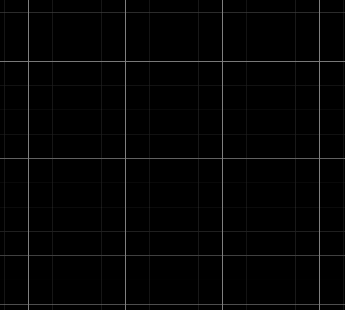 A white grid with smaller less bold squares on a black background