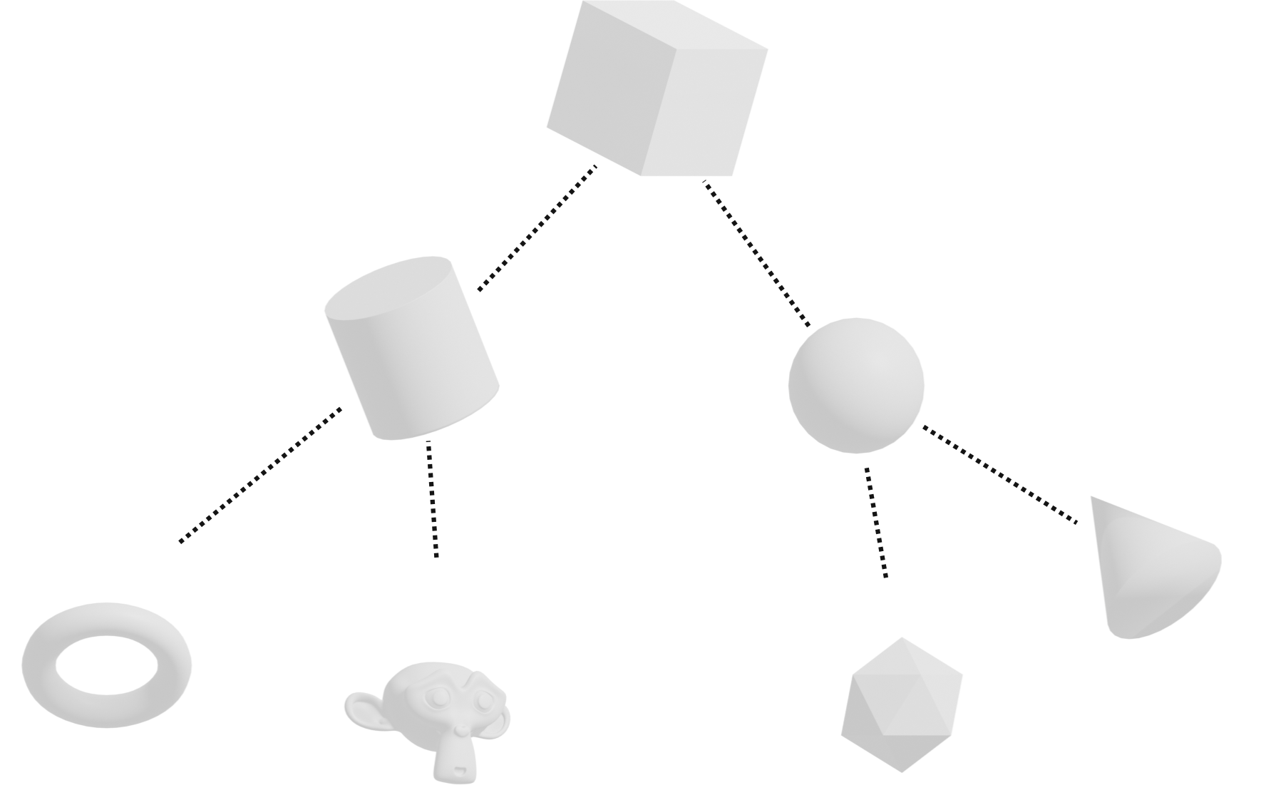 A 3D file with visible tree structure